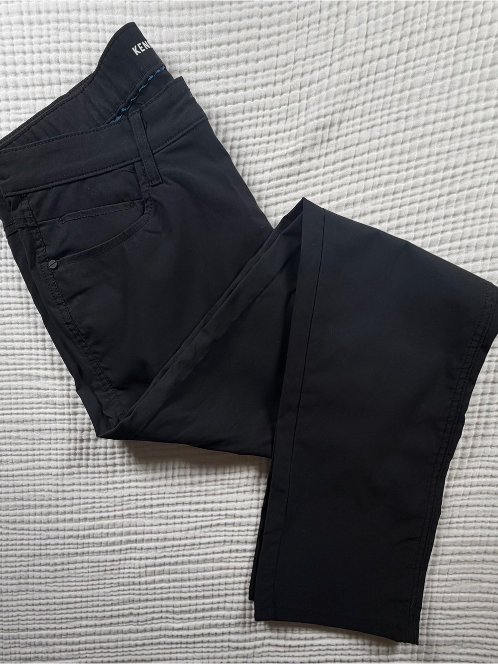 Kenneth Cole  New York  slim fit tech black pants  Performance stretch  Sz 32x32